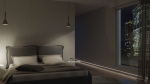 Lumines profile type Flaro lacquered white, 1 m
